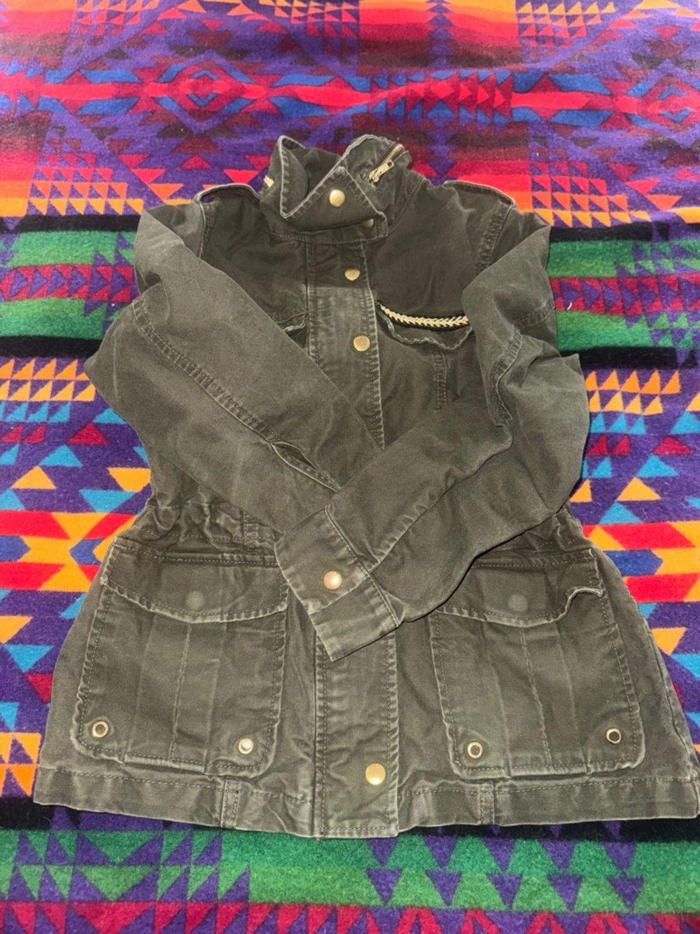 H&M Kids Olive Utility Jean Jacket